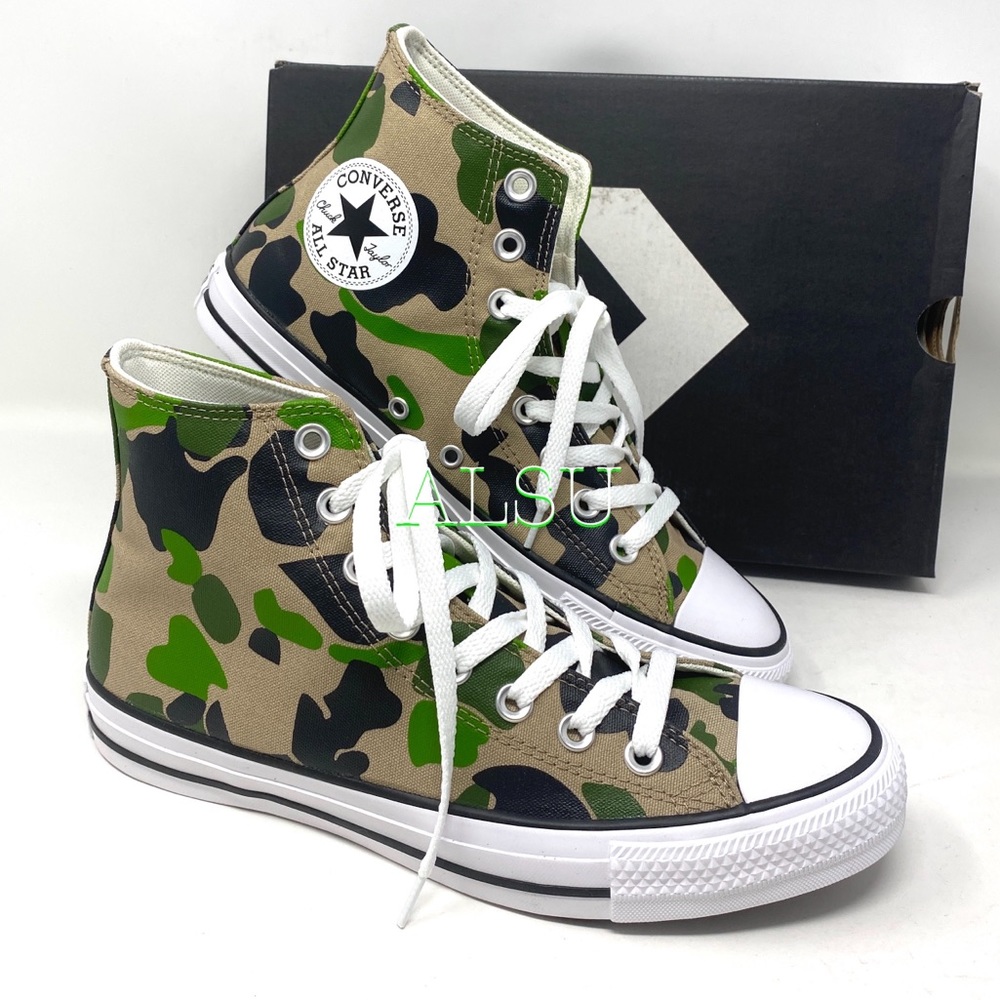 Converse Ctas High Top Canvas Camo Black Women’s - Picture 8 of 10